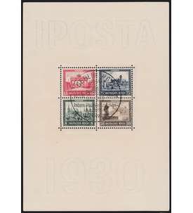 Deutsches Reich Block 1 IPOSTA 1930 Sonderstempel geprft und signiert Peschl