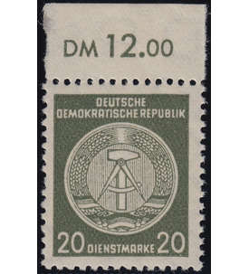 DDR- Dienstmarke Nr. 22 xI XI postfrisch ** Fotobefund Paul