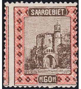 Saargebiet - Verzhnung Nr. 61 Alter Turm 2921 postfrisch **