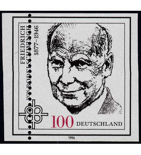 BRD Bund Nr. 1835 postfrisch ** ungezhnt, Zhnung durch Marke