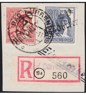 SBZ Nr. 179+180 Briefstck geprft und signiert