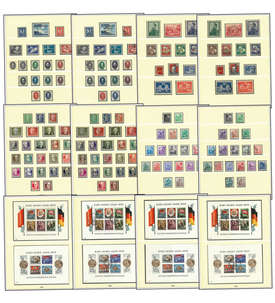 DDR 1949-1990 Doppelsammlung postfrisch und gestempelt