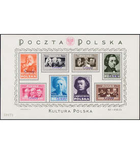 Polen Block 10A postfrisch ** geprft und signiert Polnische Kultur