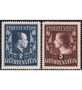 Liechtenstein Nr. 304 - 305 B postfrisch ** mit Fotoattest