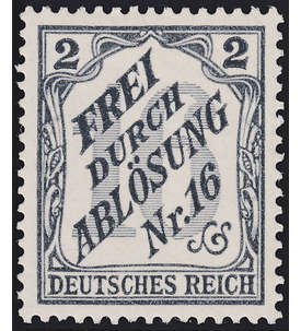 Deutsches Reich Dienstmarke Nr. 9 postfrisch geprüft und signiert