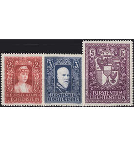 Liechtenstein Nr. 140-142 postfrisch ** Frsten und Wappen 1933