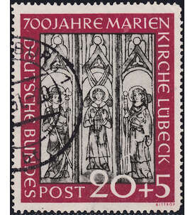 BRD Bund Nr. 140 II gestempelt Lbecker Kirchenfenster
