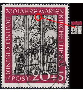 BRD Bund Nr. 140 III gestempelt Lbecker Kirchenfenster