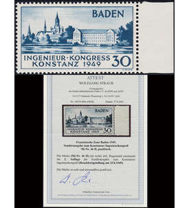 Frz. Zone Baden Nr. 46 II postfrisch ** Konstanz 1949