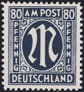 AM Post - 80 Pfennig Nr. 34 b V postfrisch **