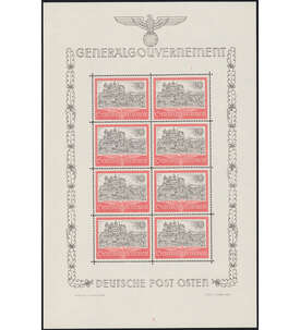 Generalgouvernement Nr. 65 postfrischer Kleinbogen
