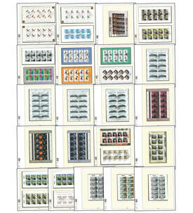 BRD Bund Kleinbogen - Sammlung von 1979 bis 2018 gestempelt