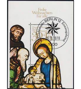 Berlin Block 7 Weihnachten 1978 bergre gestempelt