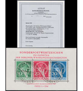 Berlin - Block 1 II gestempelt mit passendem Sonderstempel