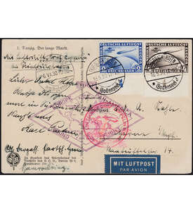 Deutsches Reich Nr. 438-439 Luftpostkarte