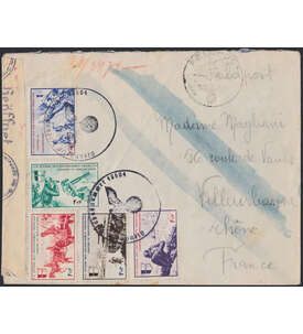 Dt. Besetzung Frankreich Nr. VI - X auf Feldpostbrief