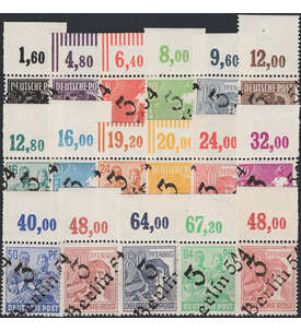 SBZ Nr. 166-181 mit 179 Oberrand postfrisch **
