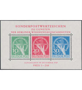 Berlin Block 1 II postfrisch ** mit Plattenf. 68 I und 70 I