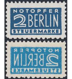 2 Pfennig Notopfer Berlin postfrisch mit Abklatsch