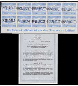 Dt. Reich - Feldpost  Nr. 10 B 10er-Block vom Unterrand