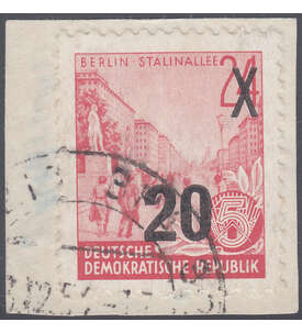 DDR Urdruck Nr. 439 a II auf Briefstück mit Fotoattest
