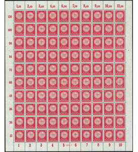Dt. Reich - Originalbogen Dienst Nr. 138 b postfrisch **