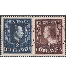 Liechtenstein Nr. 304-305 gestempelt Frstenpaar 1951