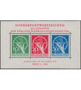 Berlin Whrungs-Block postfrisch geprft