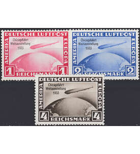 Deutsches Reich Nr. 496-498 ungestempelt geprüft und signiert