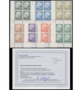 BRD Bund Nr. 259-265 x postfrisch ** 4er-Blocks
