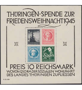 SBZ Block 2 x postfrisch ** mit Farbfotoattest
