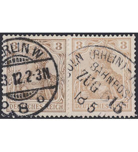 Deutsches Reich Germania Nr. 69 a + b gestempelt