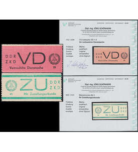 DDR ZKD Marken Nr. VD 1 A und ZU 1 postfrisch **