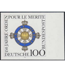 BRD Bund Nr. 1613 U postfrisch ** ungezhnt mit Farbfotoattest