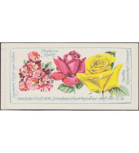 DDR-Markenheft Rosen 1972 Nr. MH 6 I 3 postfrisch **