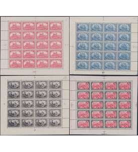Dt. Reich Kriegsdruck-Bogen Nr. 94 - 97 B II postfrisch Freimarken-Groformate 1905