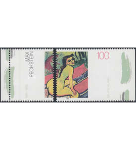 BRD-Abart Pechstein Nr. 1843 postfrisch in 2 Teilen