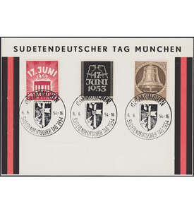 Berlin 17. Juni Nr. 110-111 auf dekorativem Schmuckbeleg