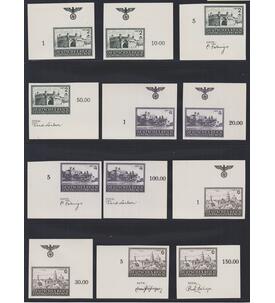 Generalgouvernement ungezhnt Nr. 113-115 U postfrisch **