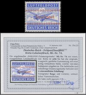 Deutsches Reich - Inselpost Kreta Nr. 7 A