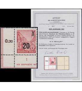 DDR Fnfjahrplan Nr. 439 b II g XII postfrisch **