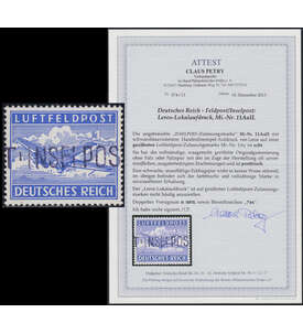 Deutsches Reich - Feldpost Nr. 11 Aa postfrisch mit Attest