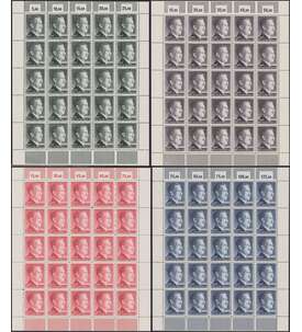Dt. Reich Hitler-Markwerte Nr. 799-802 postfrisch im Luxuskleinbogen (1-5 Mark)