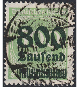 Dt. Reich Infla-Spitzenwert Nr. 307 mit Vollstempel doppelt geprft und signiert