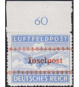 Dt. Reich - Feldpostrarit�t Inselpost Kreta Nr. 7 B OR postfrisch, gepr�ft, signiert