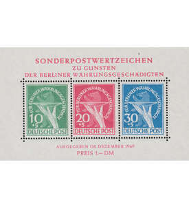 Berlin - Block 1 II postfrisch geprft und signiert Whrnungs-Block