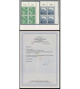 Berlin Philharmonie Nr. 72-73 postfrisch 4er-Block mit Farbfotoattest Schlegel