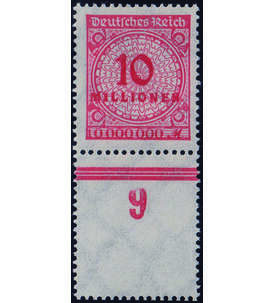 Deutsches Reich - Leerfeld Nr. 318 A postfrisch mit unten anhngendem Leerfeld