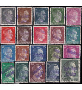 Dt. Lokalausgabe Mei�en Nr. 2-21 gestempelt mit Aufdruck