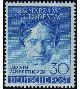 Berlin - Plattenfehler Nr. 87 I postfrisch Beethoven Bruch im Schenkel der 2 von 26